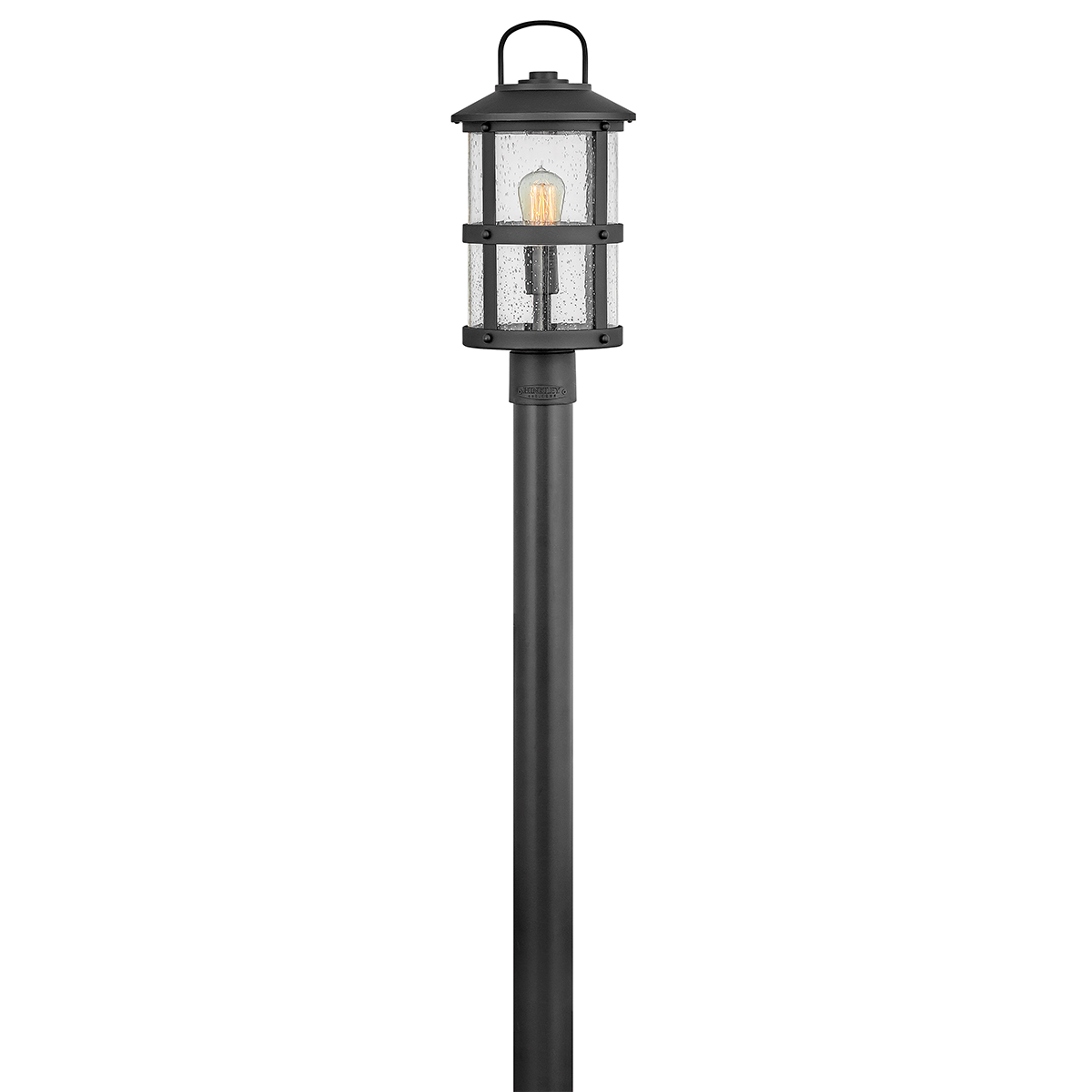 Lakehouse 1L outdoor pole lantern - 2687BK