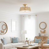 Sasha 4L semi-flush mount - 48583LCB *