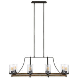 Angelo 8L linear chandelier - F3136/8DWK/SGM *