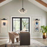 Elise 19L Chandelier - FR46956BLK *