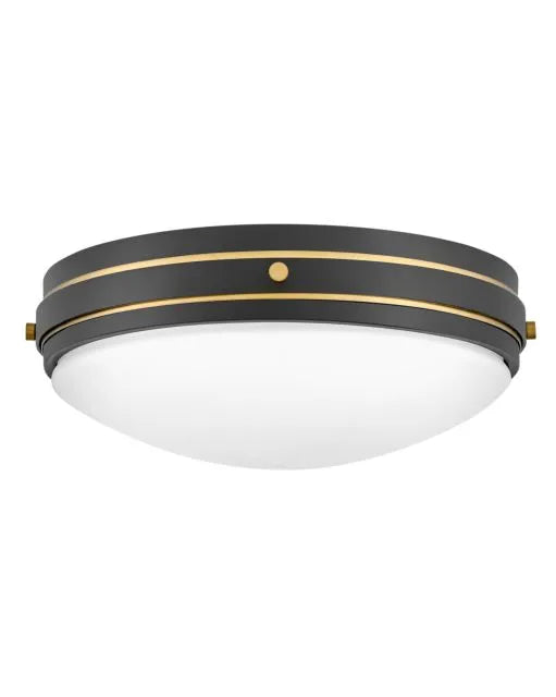 Oliver 3L Medium Flush Mount 39053BK Northern Lights Importing