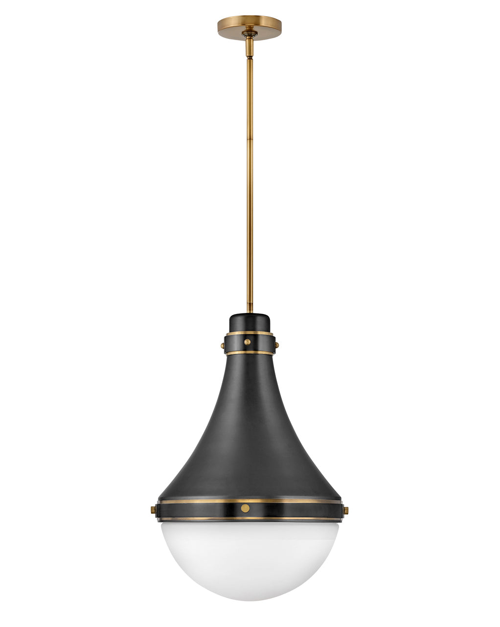 Oliver 1L Medium Pendant - 39054BK