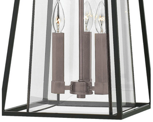 Walker 3L Large Hanging Outdoor Lantern - 2102BK