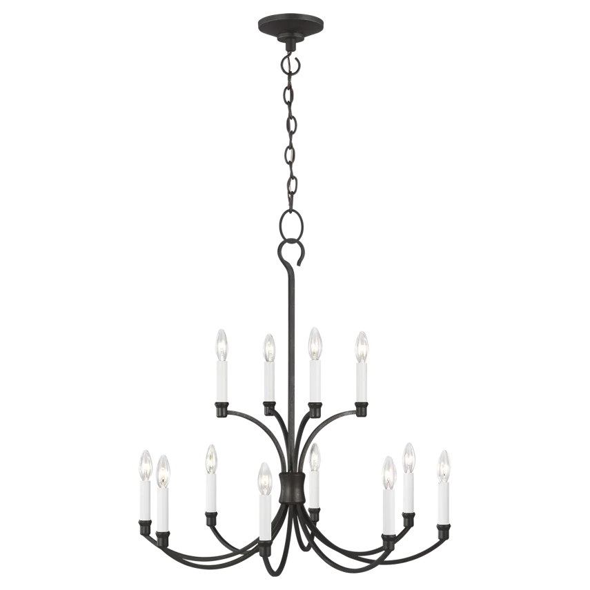 Westerly 12L medium chandelier - CC10612SMS